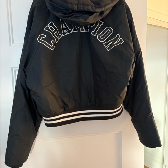 Champion Black Puffer Jacket - Picture 2 of 3